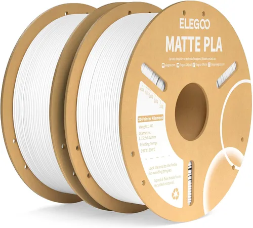 Vista 29 de ELEGOO Paquete de filamento de impresora 3D PLA mate 22 lbs 0.07 in