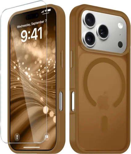 Vista 116 de Funda para Google Pixel 10 Pro XL, cubierta magnética mate, color negro Fit for MagSafe, Screen Protector included, Shockproof Military Grade