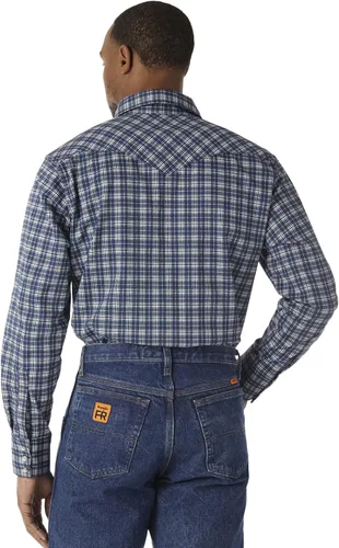Vista 2 de Wrangler Riggs Workwear FR - Camisa de manga larga con dos bolsillos para hombre
