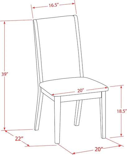 Vista 13 de East West Furniture DLLA3-ABK-47 - Juego de mesa de comedor de 3 piezas que contiene una mesa de cocina redonda con gotas y 2 sillas de comedor