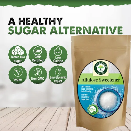 Vista 7 de Good Balance Salud - Edulcorante natural de alulosa 100% pura premium Cero calorías • Bajo glucémico • Sustituto de azúcar 1:1 para hornear, café