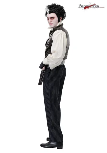 Vista 2 de Disfraz de Sweeney Todd para hombre Multicolor