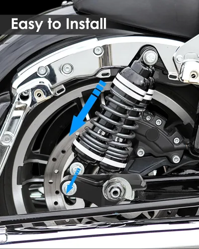 Vista 6 de Kit de bloques de bajada de 2 pulgadas para Harley Davidson Touring Road Street Electra Glide 2002-2023, bloques de bajada de golpe trasero