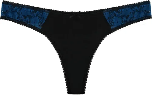 Vista 2 de LYYTHAVON - Juego de 7 tangas para mujer, encaje elástico, elastano y nailon