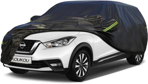 Vista 178 de KouKou Funda impermeable para automóvil SUV adecuada para BMW X1 de 2009 a 2025, 7 capas a prueba de viento para todo tipo de clima, cubierta