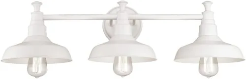Vista 12 de Design House 519892 Kimball Industrial Farmhouse Luz de Pared Interior de 1 Luz con Pantalla de Metal para Pasillo, Baño, Cocina, Vestíbulo, Pintura