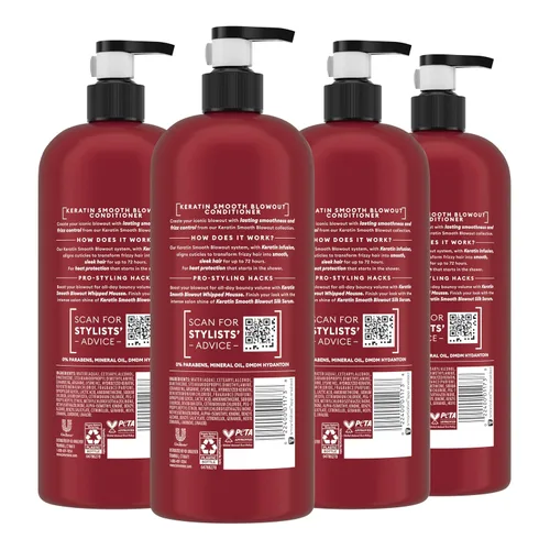Vista 2 de TRESemmé Acondicionador suave de queratina 28 oz 4 ct