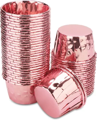 Vista 20 de EUSOAR Vasos para hornear, 50 forros para cupcakes de 3.5 onzas, forros para magdalenas de Navidad, envoltorios de cupcakes, papel para magdalenas