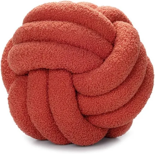 Vista 6 de Cyprinus Carpio Almohada de forro polar de peluche, tejida a mano, almohada de respaldo para sofá, sala de estar, estudio, cojín redondo para mesita