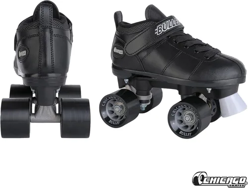 Vista 2 de Chicago Skates Bullet Speed Roller Skates – Adjustable Quad Roller Skates Women Men