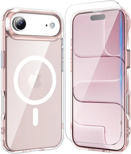 Vista 11 de Funda transparente para iPhone 11 con protector de pantalla, compatible con Magsafe, antiamarilleo, protección de grado militar, a prueba de golpes