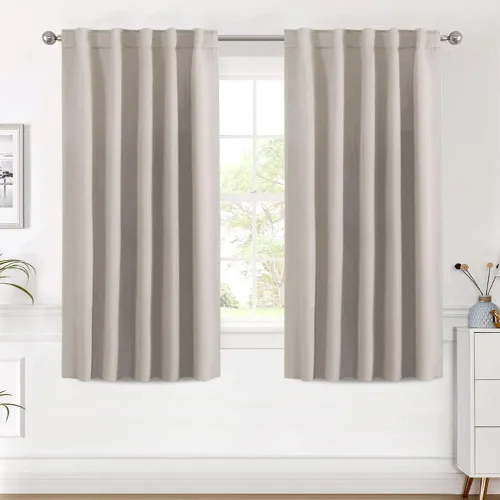 Vista 61 de H.VERSAILTEX Cortinas Opacas con Aislamiento Térmico, Paneles de Tratamiento de Ventanas que Oscurecen la Habitación, Cortinas Opacas para Sala