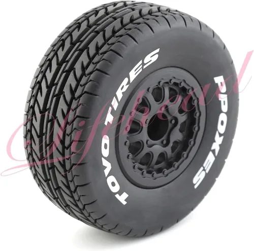 Vista 3 de Lifehead 1/10 Neumáticos de camión de curso corto RC para todo terreno, adecuados para TRAXXAS Slash4X4 HuanQi 727 ARRMA SENTON 3S Losi Ford Raptor