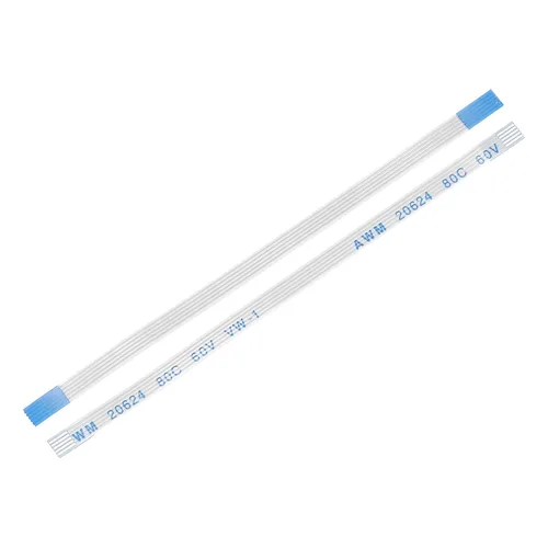 Vista 44 de uxcell Cable plano flexible, 5 pines de 0.020 in de paso de 1.181 in, FPC FFC, cable de cinta flexible para TV LCD, audio para automóvil