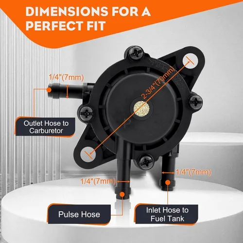 Vista 7 de HIPA Bomba de combustible para John Deere Z225 Z235 Z245 Z255 Z335E Z335M Z345M Z345R Z355R Z375R Z425 Z435 Z445 Z465 Cortacésped Reemplazar LG808656