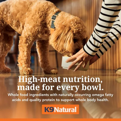 Vista 3 de K9 Natural Carne Liofilizada para Perros, Comida Completa Natural de Alta Carne o Aditivo para Comida para Perros, Carne Alimentada con Pasto