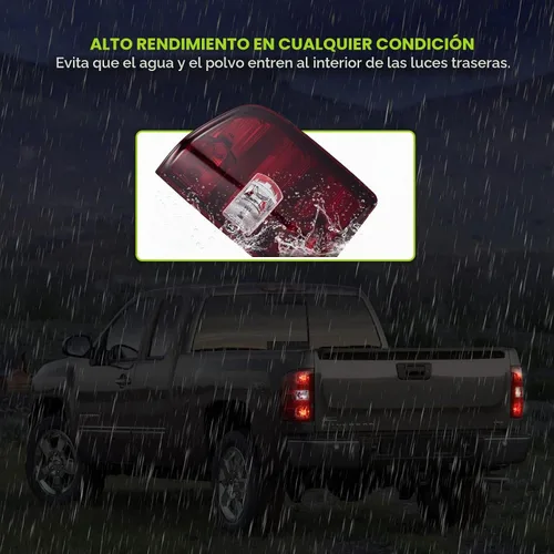 Vista 7 de Luces traseras compatibles con Chevy Silverado 1500 2500 HD 3500 HD 2007-2013 GMC Sierra 2500 HD 2012-2014 Luces traseras sin arnés de cableado Rojo
