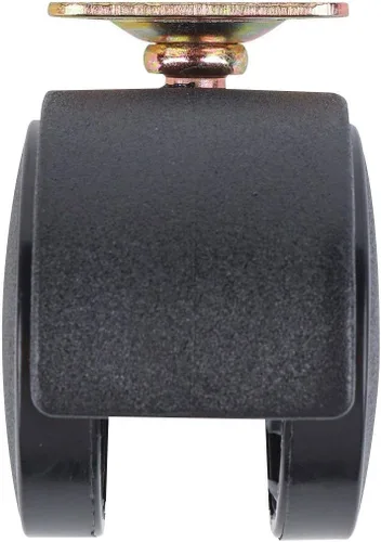 Vista 6 de Shepherd Hardware 9417 Rueda para silla de oficina de 2 pulgadas, rueda doble, placa cuadrada de 1-1/2 pulgadas, capacidad de carga de 75 libras