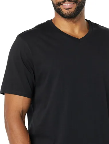 Vista 6 de Tienda Essentials Camisetas de manga corta con cuello en V para hombre, paquete de 2