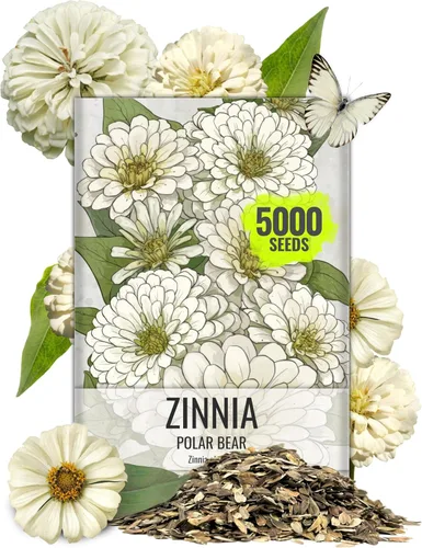 Vista 30 de Seed Needs State Fair - Semillas de zinnia para plantar flores cortadas mixtas, 1 paquete 4-Mezclado
