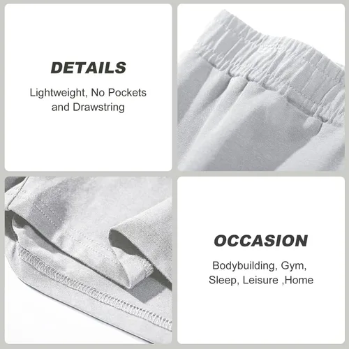 Vista 4 de AMY COULEE Pantalones cortos de gimnasio para hombre, pantalones cortos de entrenamiento de fisicoculturismo, ligeros, para correr, descansar