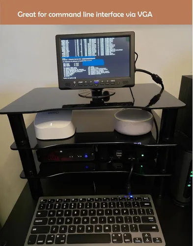 Vista 5 de 7 pulgadas pequeño HDMI VGA AV RCA Monitor 1080P Segunda pantalla para PC/sistema de seguridad/consola de juegos; IPS 1024X600 píxeles; 60HZ