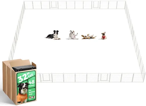 Vista 101 de FXW Rollick - Corralito para perros para patio, campamento con casa rodante, patentado, 24 pulgadas, 2 paneles Fácil instalación, resistente