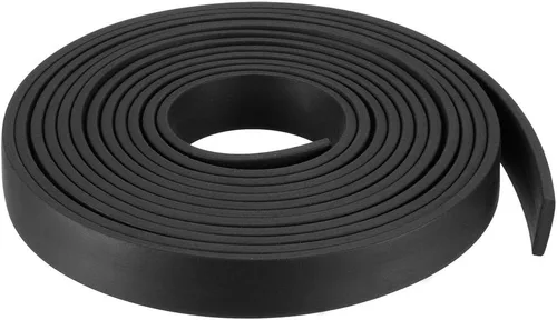 Vista 71 de uxcell Tira de sello de goma rectangular maciza, 0.197 in de ancho, 0.118 in de grosor, 3.3 ft de largo, color negro