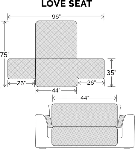 Vista 4 de Furhaven - Funda para muebles de sala de estar para perros y gatos, protector reversible con estampado de patas, resistente al agua, lavable
