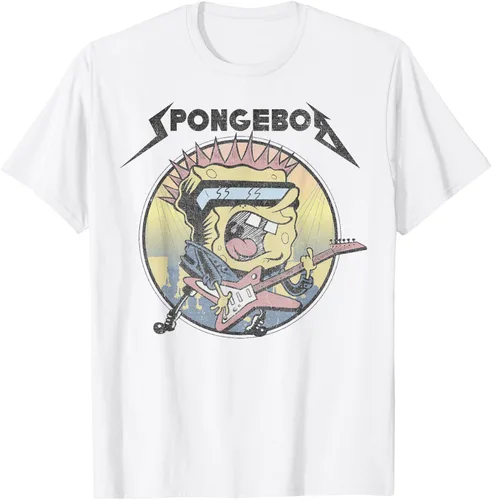 Vista 12 de SpongeBob SquarePants Camiseta de manga corta Heavy Metal Rock