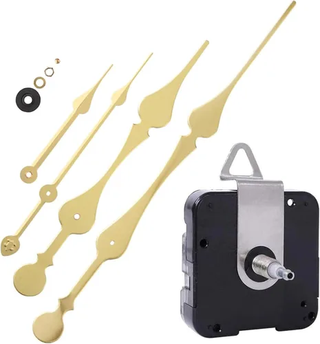 Vista 8 de EMOON Mecanismo de movimiento de reloj de alto par con agujas de pala de 11 pulgadas de largo, kit de motor de reloj de cuarzo para reloj de Negro