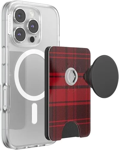 Vista 24 de PopSockets Cartera adhesiva para teléfono con agarre - Aura