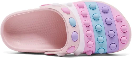 Vista 4 de Zuecos para niños y niñas zapatos de jardín sin cordones sandalias ligeras para interiores y exteriores pantuflas de playa