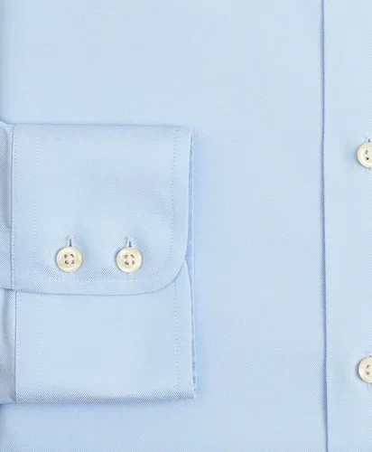 Vista 4 de Brooks Brothers Camisa de vestir de sarga elástica sin planchado para hombre