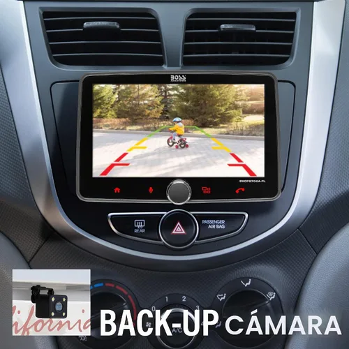 Vista 4 de BOSS Audio Systems BVCP9700A-CFL - Sistema estéreo para automóvil - Apple CarPlay, Android Auto, DIN único con pantalla táctil de 7 pulgadas