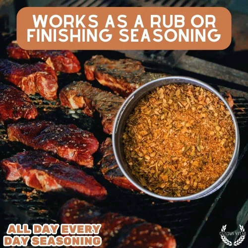 Vista 7 de Condimento para todo el día y todos los días, auténtica mezcla de especias gourmet artesanales, 1.9 onzas, lata magnética, lote pequeño, sin OMG