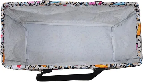 Vista 243 de NGIL Bolsa de comestibles reutilizable extra grande plegable de gran tamaño para comestibles, almacenamiento, picnic, playa, Estampado