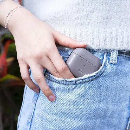 Vista 9 de Alto Funda protectora de cuero para Airpods 3, funda de carga, accesorios de cuero de anilina italiana para Apple AirPods 3 hombres y mujeres