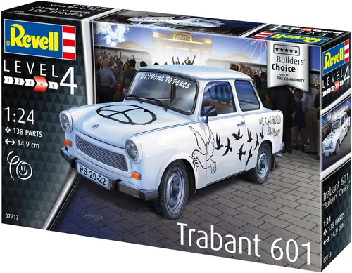 Vista 7 de Revell 07713 Trabant 601S "Builder's Choice 1:24 Escala sin construir/sin pintar Kit de modelo de plástico