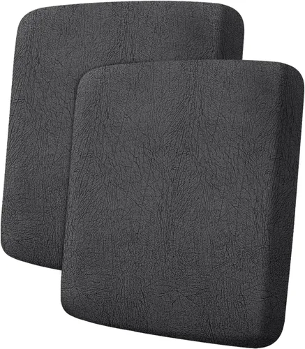 Vista 137 de ANARACHON Fundas de cojín de sofá con aspecto de cuero, juego de fundas de asiento de sofá, protector de muebles para sillón seccional, sofá biplaza