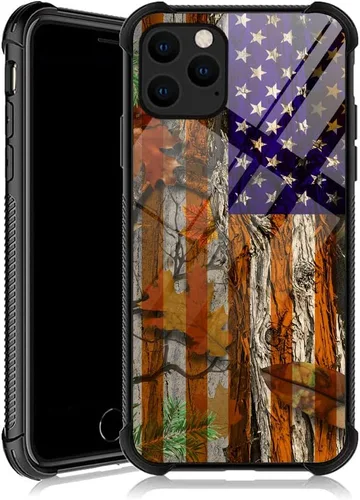 Vista 11 de DJSOK Funda compatible con iPhone 11, diseño con patrón de parachoques trasero, esquinas reforzadas antiarañazos, caver de TPU suave, fundas