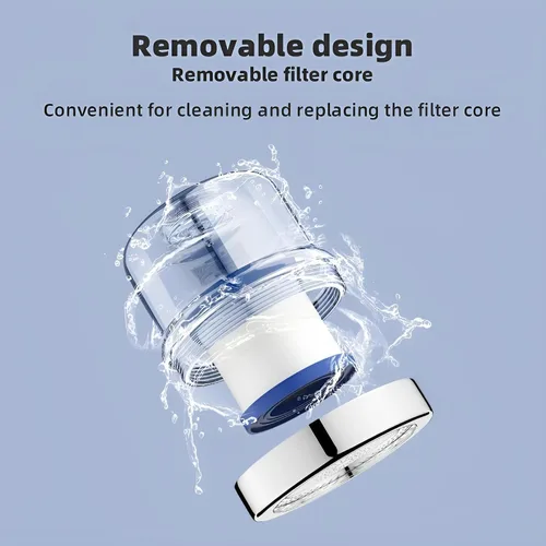 Vista 3 de Filtro de agua para grifo de fregadero: filtro de agua dirigido para grifo con 3 filtros reemplazables y diseño duradero para fregaderos de cocina