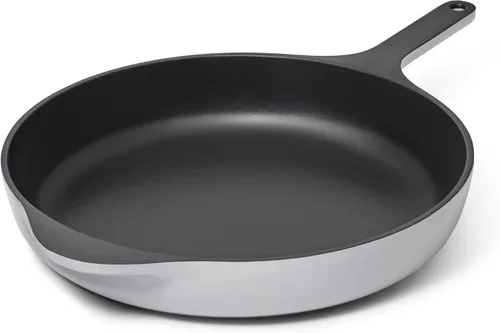 Vista 21 de Sartén de Hierro Fundido Caraway - Sartén de Hierro Fundido Esmaltada de 8" con Recubrimiento de 3 Capas de Esmalte - Sin Necesidad de Sazonado