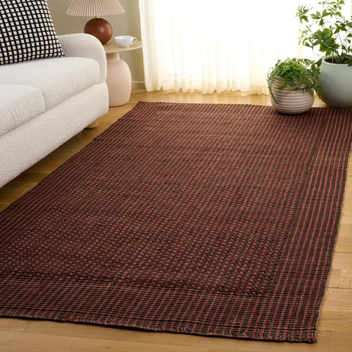 Vista 6 de SAFAVIEH Natural Fiber Collection Runner Rug - 2'3" x 7', Charcoal & Green, Handmade Jute, Ideal for Bedroom, Foyer, Hallway, Entryway (NF451B)