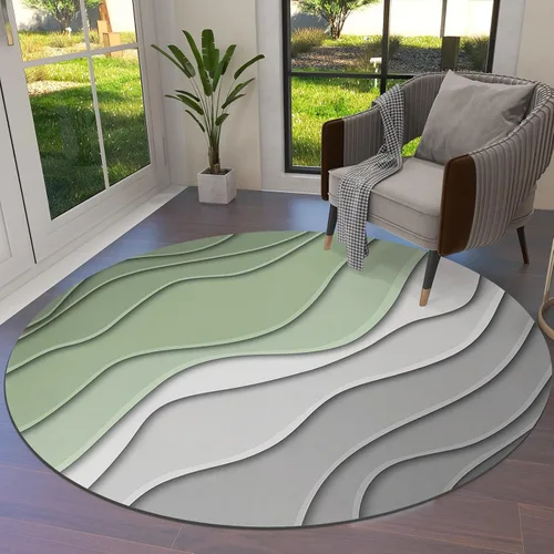 Vista 29 de Alfombra abstracta rosa y gris de San Valentín de 2 x 3 pies, alfombra estética geométrica moderna, antideslizante, rectangular, lavable