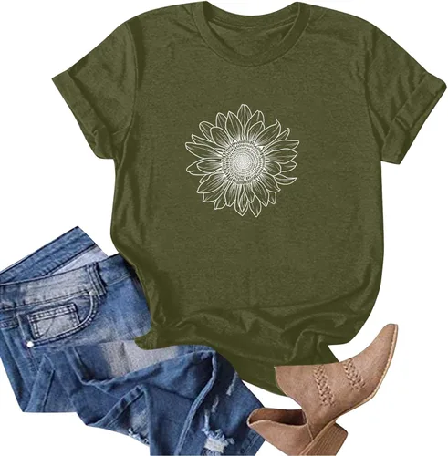 Vista 52 de Camiseta con estampado de animales para mujer, camiseta de libélula divertida, linda camiseta de manga corta, blusa de primavera 2023, camisas