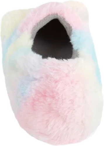 Vista 6 de Jessica Simpson Pantuflas de felpa lindas y acogedoras con espuma viscoelástica para niña