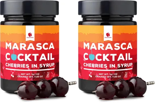 Vista 11 de Gourmanity Cerezas al marrasquino, cóctel italiano de marasca en almíbar
