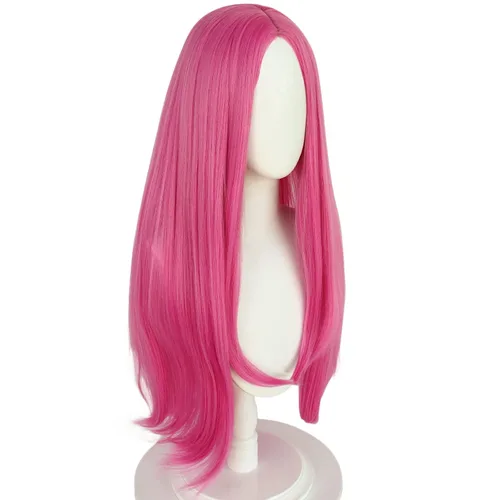 Vista 5 de Narciso - Peluca de cosplay Anasui rosa para mujer, disfraz de anime de Halloween