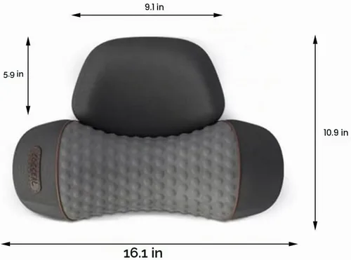 Vista 8 de Almohada cervical con almohada de masaje térmico para aliviar el dolor de cuello y hombros, modos ergonómicos de múltiples vibraciones, almohada